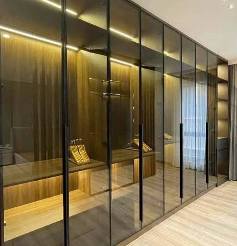 Cánh kính tủ quần áo, tủ rượu mẫu 01