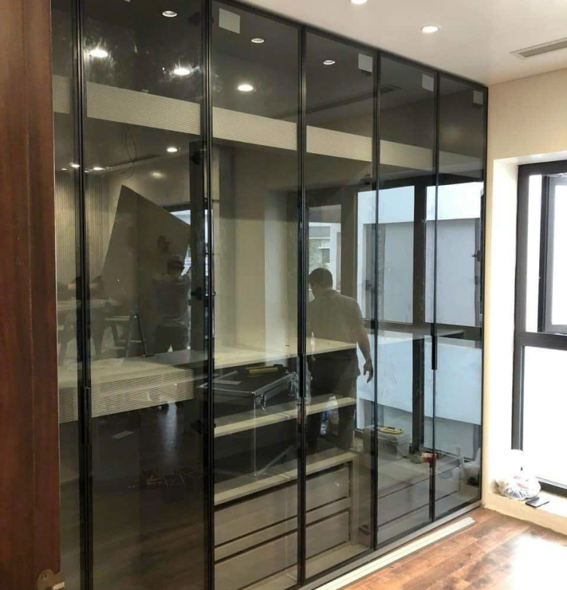 Cánh kính tủ quần áo, tủ rượu mẫu 03