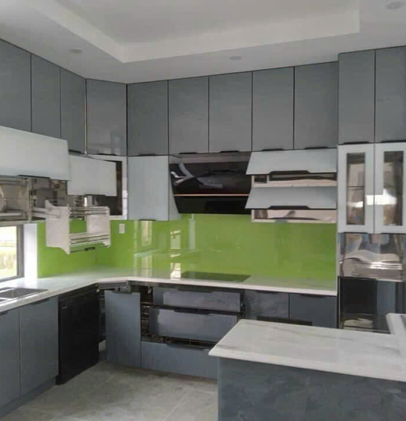 Bếp nhôm kính mẫu 05