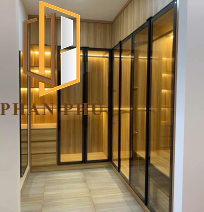 Cánh kính tủ quần áo, tủ rượu mẫu 01