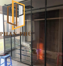 Cánh kính tủ quần áo, tủ rượu mẫu 05