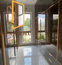 Cánh kính tủ quần áo, tủ rượu mẫu 06