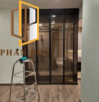 Cánh kính tủ quần áo, tủ rượu mẫu 06
