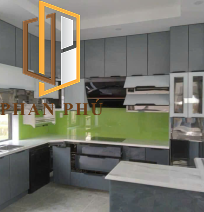 Bếp nhôm kính mẫu 05