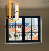 Cửa nhôm kính mẫu 04