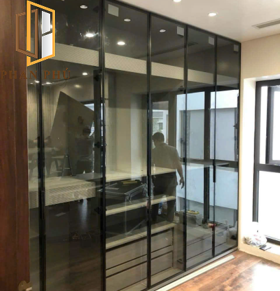 Cánh kính tủ quần áo, tủ rượu mẫu 03