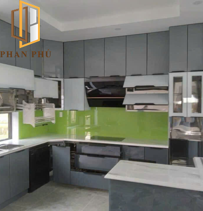 Bếp nhôm kính mẫu 05