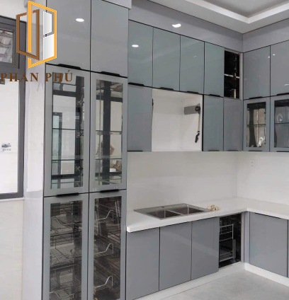 Bếp nhôm kính mẫu 07