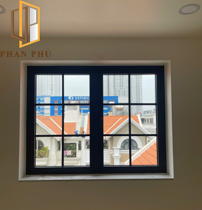 Cửa nhôm kính mẫu 04